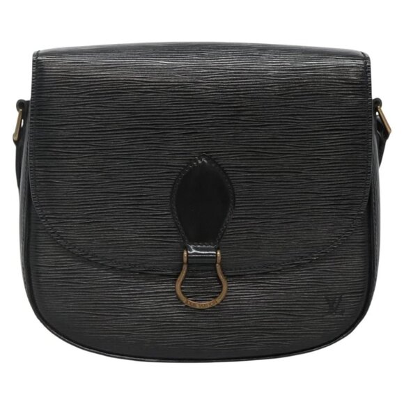 LOUIS VUITTON Epi Saint Cloud GM Shoulder Bag Black Noir M52192 LV Auth 136415 - Picture 1 of 16